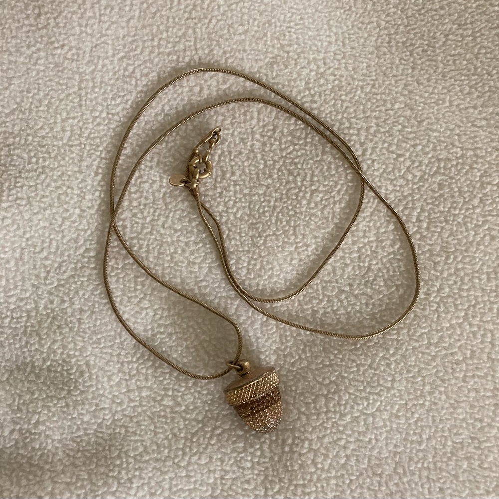 Madewell Acorn Locket Necklace